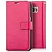 Produktbild Saxonia Tasche Samsung Galaxy S7 Hülle Flip Case Schutzhülle Handytasche mit Kartenfach Pink