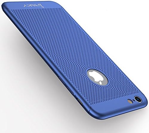 Iphone 6/6s Case,IPAKY® All-around Protective Ultra Slim/Thin Lightweight Breathable Cooling Mesh Case with Tempered Glass Screen Protector for iPhone 6/6s(4.7inch) - Nvay Blue