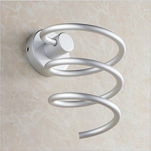 MagiDeal Wandmontage Haartrocknerhalter, Fönhalter, Badezimmer Wohnzimmer Barbershop Föhn Halterung, aus hochwertigem Aluminum - 6