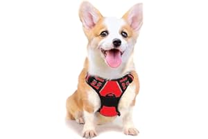 SUPET Harnais Super Dog Harnais Anti-Traction réglable Harnais de Poitrine Oxford en Nylon réfléchissant pour Grands, Moyens et Petits Chiens