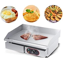 Barbecue de Table Electrique, 3000W Barbecue Plancha Electrique Multifonctions Réversible Electrique avec Contrôle de Température pour BBQ Omelette