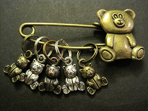 Preisvergleich Produktbild Teddybär, Kreuzstich, Verschiedene Farben, 6 Stifte