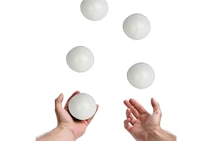 ‎GAROSA Garosa 3 Stück Jonglierbälle PU Leder Soft Jonglier-Lernball für Anfänger Profis Kinder Erwachsene Erlernen der Kunst des Jonglierens für Erwachsene und Kinder (Weiß)
