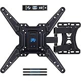 【Ultra Robust und Sicher】Technologie des Roboterschweißens macht die ganze Fernsehhalterung stabil und sicher. Bestanden CE und RoHS-Zertifizierung. Dieses Produkt ist für die Installation an Wänden mit Holzträgern, Massivbeton- und Betonblockwänden bestimmt - NICHT an einer reinen Gipskartonwand montieren.