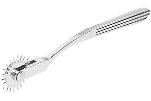 YITRE Wartenberg Pinwheel, Rolling Fan 22 Metal Spikes Ergonomic Zine Alloy Portable Neurological Pinwheel for Acupuncture Point Puncture