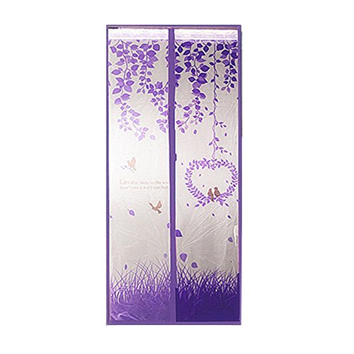 Bulary Love Bird Magnetic Insect Door Screen Fly Bug Insect Curtain Door Mesh Magnetic 90 * 210 cm / 2.95 * 6.89 ft
