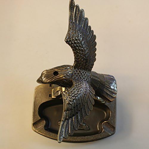 GyAfam Creative metal ashtray eagle, decorated process ornaments, continental retro living room office Cu all creative home Ashtray