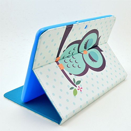 Hülle für Samsung Tab 2 10.1 Zoll ,PU Leder Case Hülle im Bookstyle mit Standfunktion Tasche für Samsung Galaxy Tab 2 10.1“ Zoll P5100 Schutzhülle Flip Cover Leder Schale Etui (Schlafende Eule) - 5