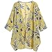Produktbild Damen Cardigan,Geili Frauen Damen Blumendrucken Langarm Chiffon Öffnen Sie Cape Tops Casual Mantel Lose Bluse Kimono Jacke Cardigan Lange Shirt