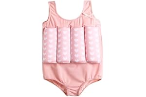 YAGATA Badeanzug mit Schwimmhilfe Mädchen Jungen Float Suit Kinder Badeanzug Baby Maedchen Bojenanzug Schwimmanzug verstellbarem Auftrieb Bademode Bojenbadeanzug