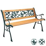banco hierro forjado jardin motivo decorativo en el respaldo se suma al encanto de este banco