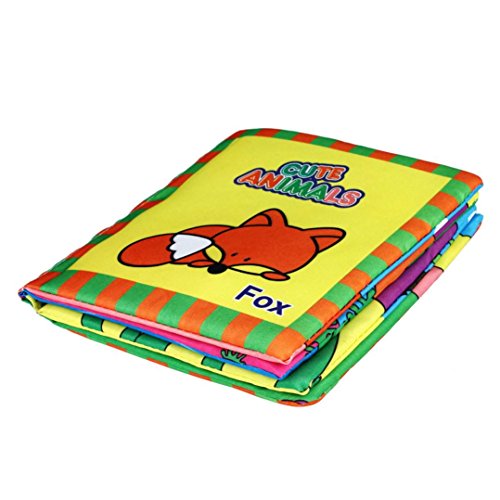 Tonsee® New Soft Cloth Baby Intelligence Development Learn Picture Cognize Book (B)