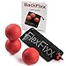 Produktbild BackFixx Rücken Massageball Set - Hochwertiger Faszien-Massage-ball + Duoball - Selbstmassagetool zur Triggerpunkt Massage & Faszienmassage - Mit Anleitung und Tragetasche von FlexFixx