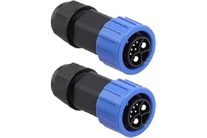 ‎ZOEGNEER Zoegneer M25 selbstsichernder 8-adriger 50-A-Energiespeicher-Stecker, sichere Verbindungstechnologie, Dual-Eingang/Ausgang, wasserdichte Steckverbinder für Motorräder (A)