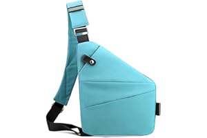 HEEDZ Wander Plus Anti Theft Travel Bag,Wander Plus Cross Body Travel Waterproof Bag,Slim Sling Bag Cross Body Travel Bag,Casual Backpack,Chest Bags for Men,Traveling,Outdoor,Sports