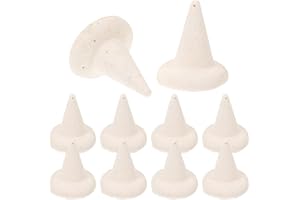 STOBOK 10 StüCk Keramik Brennhilfen - Aluminiumoxid StüTzen FüR TöPferofen, Dreieckige BrennfüßChen FüR Keramik, HitzebestäNdige Brennhilfsmittel FüR TöPferbedarf, 1.3x1.2x1.2cm