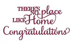 LZJSYKDQ no Place Like Home Die Cuts for Card Making, Congratulations Metal Cutting Dies for Paper Scrapbooking, DIY Stencils for Album Party Wedding Festivals Decoration, KDQ282