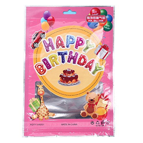 Somine Party Luftballons Set – inklusiv die Ballons mit Geformte von HAPPY BIRTHDAY Buchstaben, Sonnenblume, Regenbogen, Lutscher, Fahne dreieckig Banner für Partei Dekoration - 3