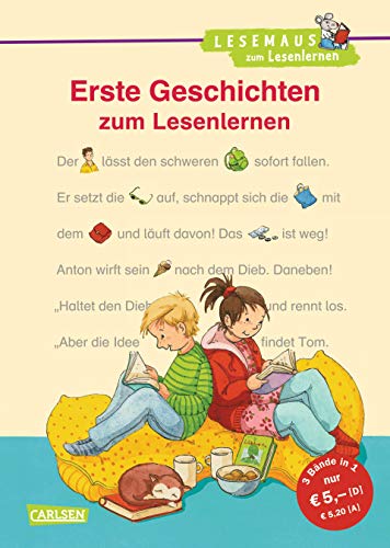 LESEMAUS zum Lesenlernen Sammelbände: Erste Geschichten zum Lesenlernen: Bild-Wörter-Geschichten - mit Bildern lesen lernen
