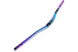 WLDOCA Guidon de vélo en Alliage d'aluminium coloré Arc-en-Ciel Guidon de VTT AM XC DH Racing Rise Guidon 31.8mm * 780mm