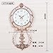Produktbild OLILEIO europäischen Garten Große Wanduhr Innotime Metall Eisen Quarzuhr Swing Wohnzimmer, Andere, Ht 103 Meter