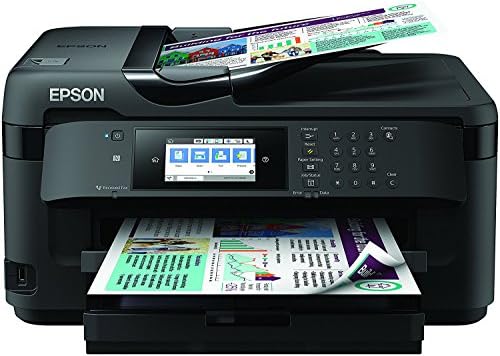 Epson WF-7710DWF WorkForce A3 Wi-Fi Printer, Scan and Copier with Fax + full epson ink set (Printer, Setup + 8 sets compat ink)