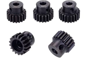 DollaTek 5PCS 32DP 5mm 17T 18T 19T 20T 21T Motor Gear Combo Set for 1/8 RC Car Brushed Brushless Motor