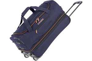 travelite trolley da viaggio con ruote misura media, espandibile, BASICS, trolley morbido per bagagli, borsone con ruote, 55 cm, 51-64 litri