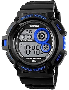 Sportuhr Kinder wasserdichte Armbanduhr, LANCARDO Cool LED digitale Outdoor Kinderuhr Jungen Studenten Uhr Kalender...
