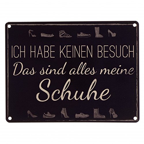 Das Alles meine Schuhe Metallschild in 15x20 cm