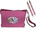 Produktbild Traumpferdchen Taschenset, 3-tlg. mit rosa Pferdemotiv Pferdetasche, Blumen und Sterne, 3 Pferde, bestehend aus Traumpferdchen-Tasche und zwei Kugelschreibern in rosa