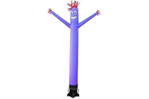 GAORUI Aufblasbare Röhre Man Sky Puppet Tänzerin – Lustig Wacky Aufblasbare Röhre für Festival-Werbung (ohne Gebläse) (lila, 6 m)