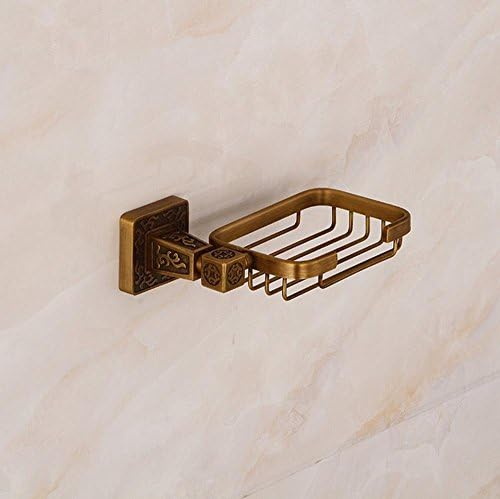 YANXH Vintage Wall Mounted Brass Soap Net Soap Holder for Bathroom Washroom Bath Accessories