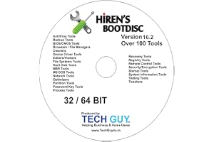 TechGuy4u Hirens Boot CD 16.2 Tool to Fix & Repair All PC Problems 2018- Latest Edition - Printed DVD Label