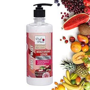 PINK PLUMS Luxurious Skin Care Deep Nourish Moisturising Skin Fruit Body Lotion for Dry Skin, 500ml