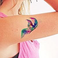 Papillon d'aquarelle - Tatouages temporaires