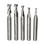 Flautas: 2 flautas EsportsMJJ 5Pcs 2 Flauta 2/3/4/5/6 mm Cuchilla Fresadora Hss Fresa CNC Grabado bit