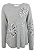 Produktbild nice connection - Pullover grau Blumen - Grau, M, 1, Kaschmir