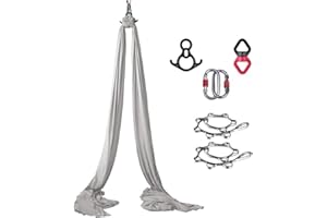 Canopz Yoga Vertical Cloth (8 x 2.8 m) - Yoga Towel for Hanging, Trapezoidal Swing, Strong Load Capacity, Secure Protection Yoga Swing Set, Acrobatic Cloth Aerial Yoga Towel Silk for Adults