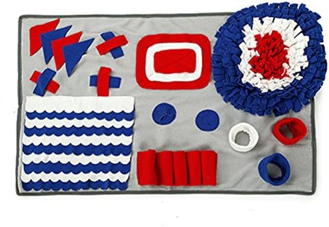 PET Dog Snuffle Mat, Training Feeding Mat,Gray,S