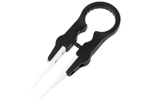 Cuigu Pinzetten - Multifunktionale Steam Vapor Keramik Isolierungskopf Pinzette Schwarze