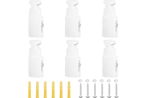 HFDONGL 6 Piezas Soporte Radiador Pared Soporte Radiador ABS Espaciado Ajustable Toallero Soporte Radiador Suelo para Radiadores de Baño Rectos y Curvos