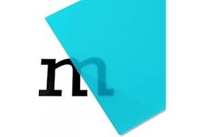 MODULOR PLEXIGLAS® Satinice SC colorato, satinato, multiuso, per oggetti di illuminazione e illuminazione, 3,0 x 250 x 500, turchese, traslucido (5H74SC)