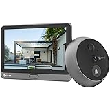 EZVIZ CP4 Spioncino Digitale a Batteria 1080p, Video Spioncino Senza Fili con Display Touchscreen da 4,3" Pollici, Suoneria C