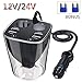 Produktbild LST 12V/24V KFZ Ladegerät Cup - Auto Ladegerät USB Ports Multi-Funktion Power Auto Adapter mit 2-Fach Auto Zigarettenanzünder Verteiler Ladegerät für iPhoneX/8/8PLUS Samsung S8 GPS PDA und mehr