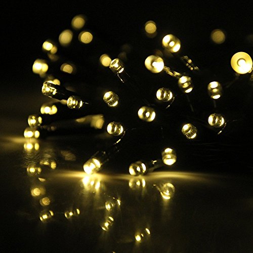 InnooTech 200er LED Solar Lichterkette Garten Außen Licht Warmweiß 20M, 8 Modi Dekorative Beleuchtung für Terrasse, Party, Hochzeit, Camping, Weihnachten, Hof usw - 2