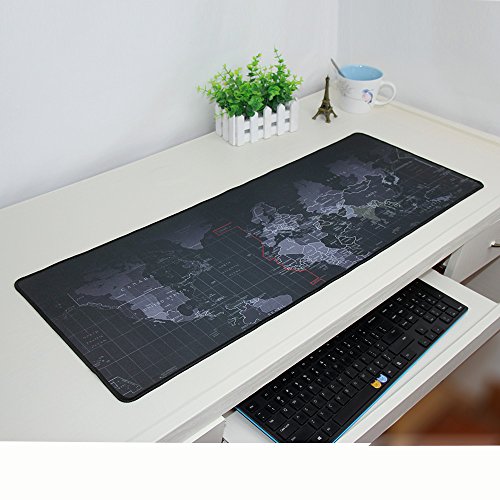 Mapa del mundo Extended XXL grande port  til Gaming Mouse Pad       Base de goma antideslizante       alfombrilla de escritorio  mundo mapa xxxl-31 5   x11 8  x2 5  mm 