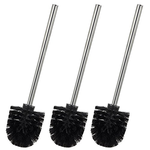 Yahee 3 x Edelstahl WC Bürste Toilettenbürsten Klobürste Toilettenbürste Ersatz Toilette Bürste