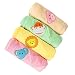 Quick Dry Baby Shower Bath Hooded Cotton Towels - 4 Colours Baby Towel Set (Pink, Green, Sandal and Yellow) (60cm X 60cm) By Kurtzy RS.449.00