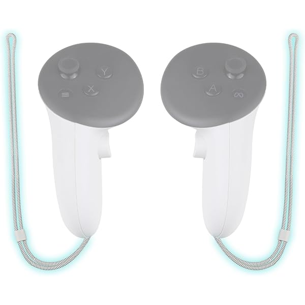 Sangles De Poignet Réglables Pour Oculus Quest 3 Et Quest 3S - Lot De 2 Dragonnes Blanches Durables